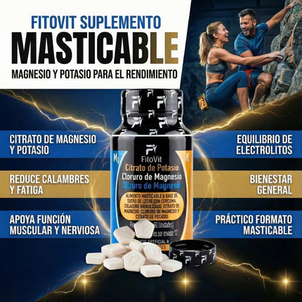 FitoVit - Suplemento Masticable de Magnesio y Potasio