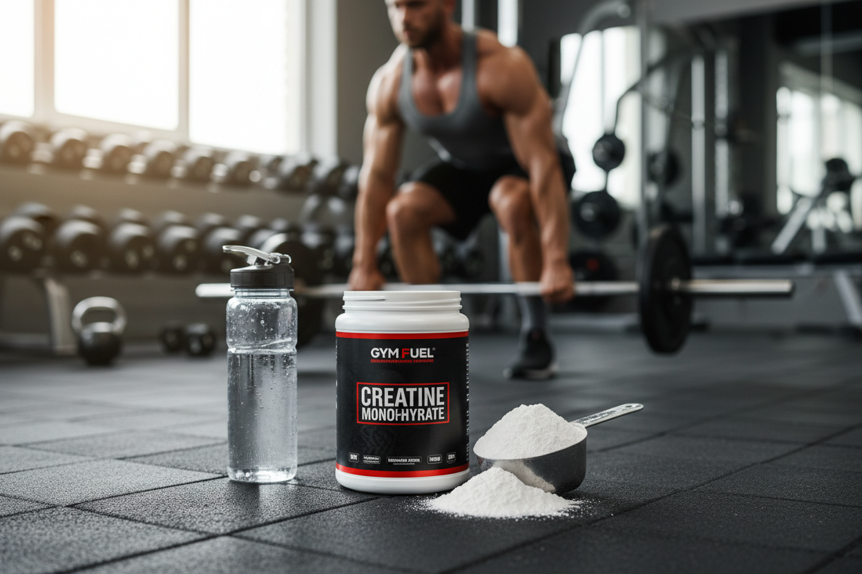 Creatina Fitovit en el gimnasio